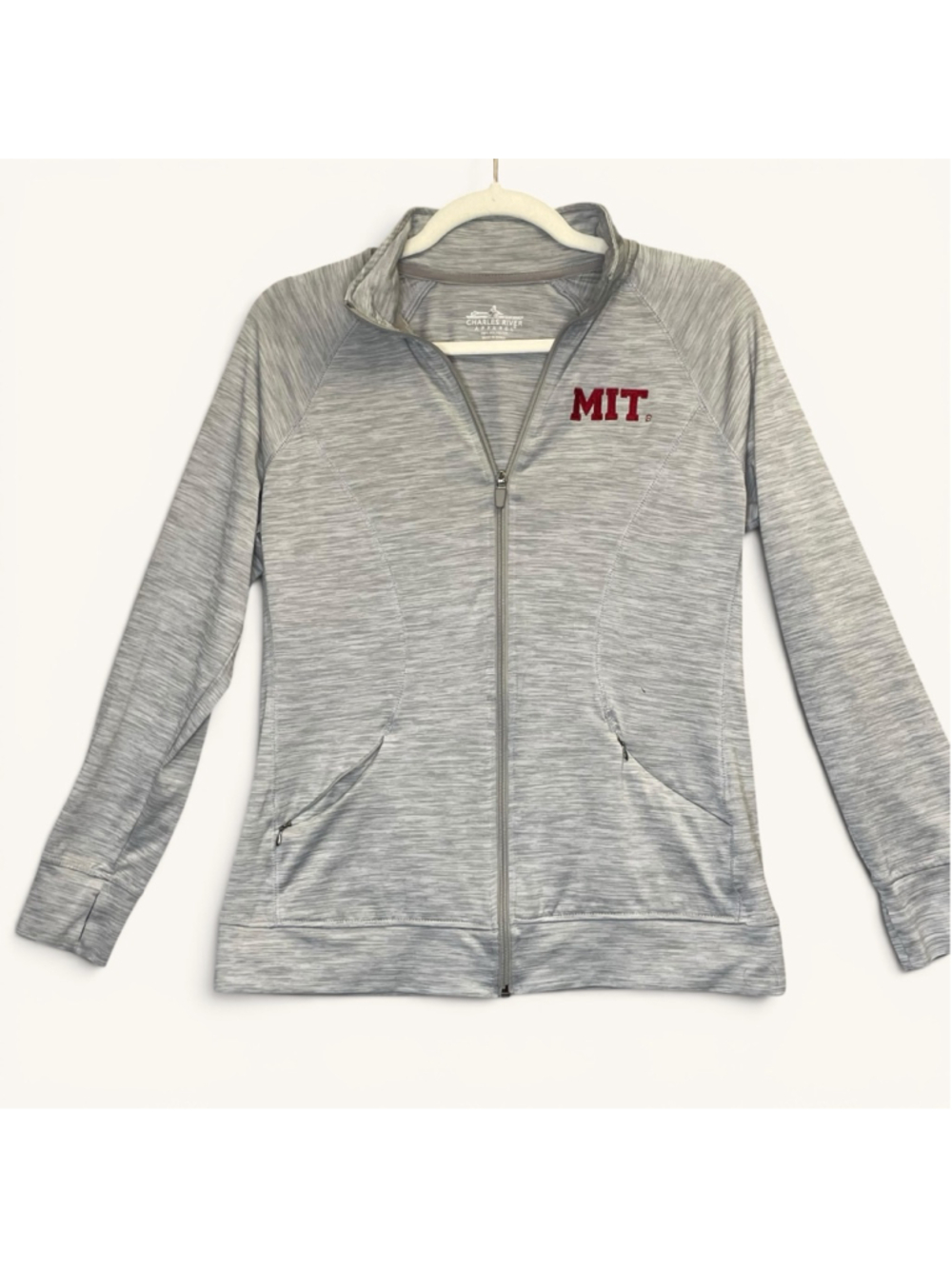 Charles River MIT Gray Full Zip Jacket Women's Small